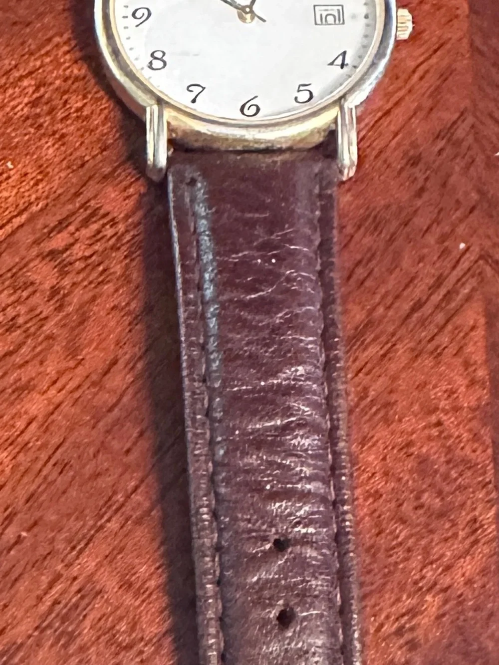 Bulova Gold-Tone Case Men’s Watch with Brown Leather Strap